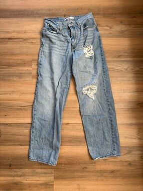 Levi's Light Blue Distressed Relaxed Women's Jeans